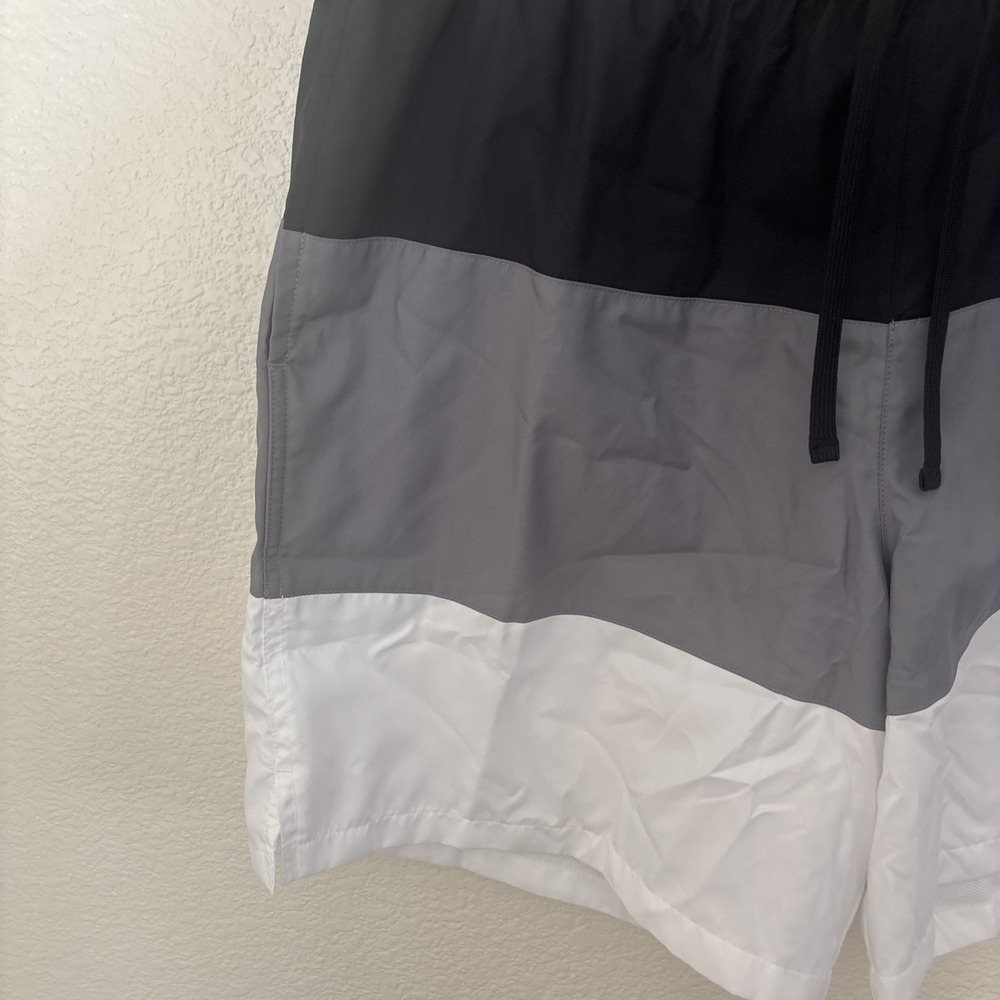 Nike Shorts Mens Medium Black Club Woven NSW Sportswear Stripe CJ4486-010 - Picture 4 of 15